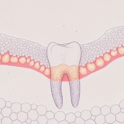 Microscopic view of tooth enamel and dentin being whitened by oxidation, no text, no words, no typography, clean image